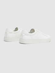 Leather Low-Top Trainers White | Mens