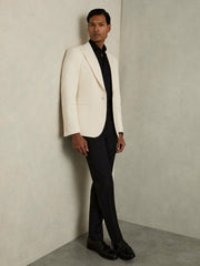 Regular Fit Slim-Fit Cotton Double-Cuff Shirt Black | Mens