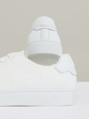 Knitted Low-Top Trainers White | Mens
