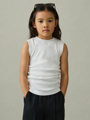 13-14 yrs Ruched Vest Top White | Children