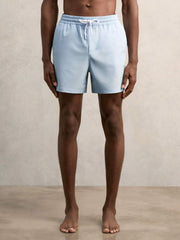 Drawstring Swim Shorts Soft Blue | Mens