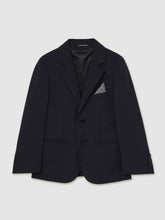 13-14 yrs Wool-Blend Single-Breasted Suit Blazer Navy | Children
