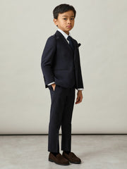 9-14 yrs Wool-Blend Single-Breasted Suit Blazer Navy | Children