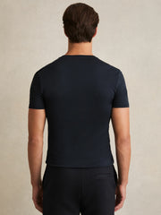 Cotton Sports-Fit T-Shirt Navy | Mens