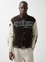 McLaren F1 Team Bomber Jacket Brown/Ivory/White | Mens