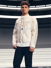 McLaren F1 Team Leather Biker Jacket Off White | Mens