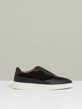 Leather Elasticated-Lace Trainers Espresso Brown | Mens