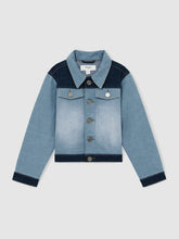 13-14 yrs Patchwork Two-Tone Denim Jacket Blue | Children