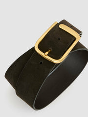 Leather Half Keeper Belt Chocolate | Womens