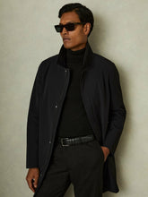 Hybrid Removable Funnel Neck Overcoat Black | Mens