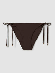 Side Tie Bikini Bottoms Chocolate | Womens