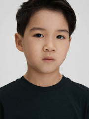 9-13 yrs Crew Neck T-Shirt Navy | Children
