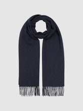 Wool and Cashmere Scarf Navy | Mens