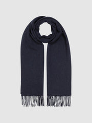 Wool and Cashmere Scarf Navy | Mens