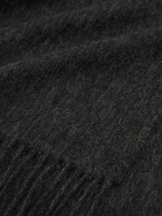 Wool and Cashmere Scarf Charcoal | Mens