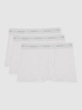 Three Pack Cotton Boxers White | Mens