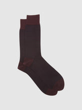 Striped Socks Bordeaux | Mens