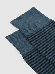 Striped Socks Airforce Blue/ Navy | Mens