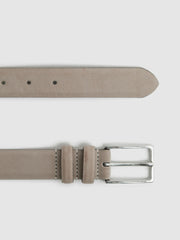 Suede Belt Stone | Mens
