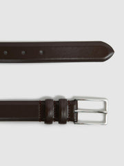 Smooth Leather Belt Chocolate | Mens