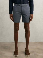 Short Length Casual Chino Shorts Airforce Blue | Mens