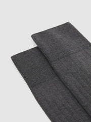 Ribbed Socks Charcoal | Mens