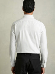 Slim-Fit Button-Down Collar Cotton Oxford Shirt White | Mens