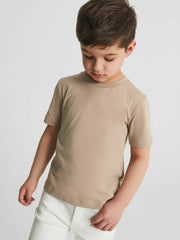 9-13 yrs Crew Neck T-Shirt Stone | Children