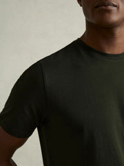 Cotton Crew Neck T-Shirt | Mens