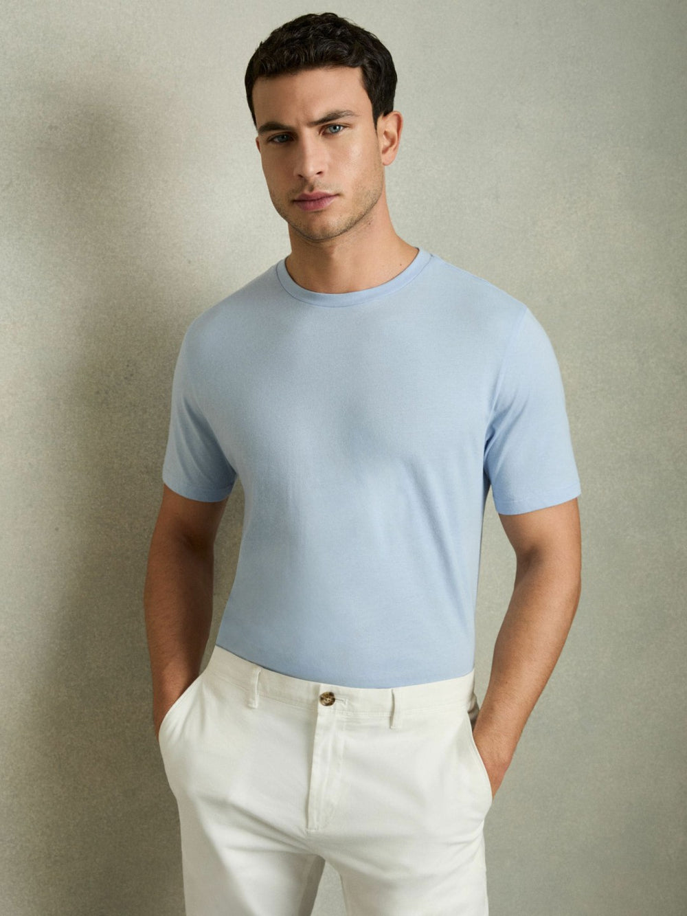 Cotton Crew Neck T-Shirt | Mens