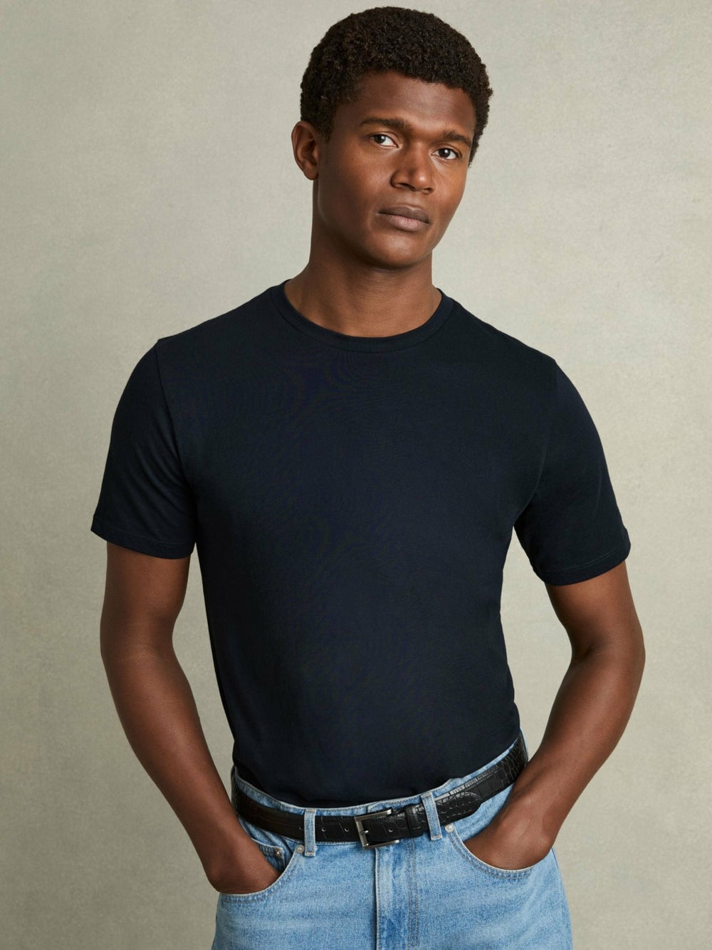 Cotton Crew Neck T-Shirt | Mens