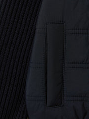 9-14 yrs Hybrid Zip Through Quilted Jacket Navy | Children