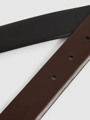 Reversible Leather Belt Black/Dark Brown | Mens