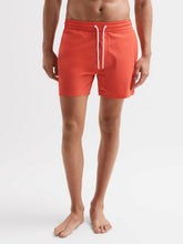 Plain Drawstring Swim Shorts Bright Orange | Mens