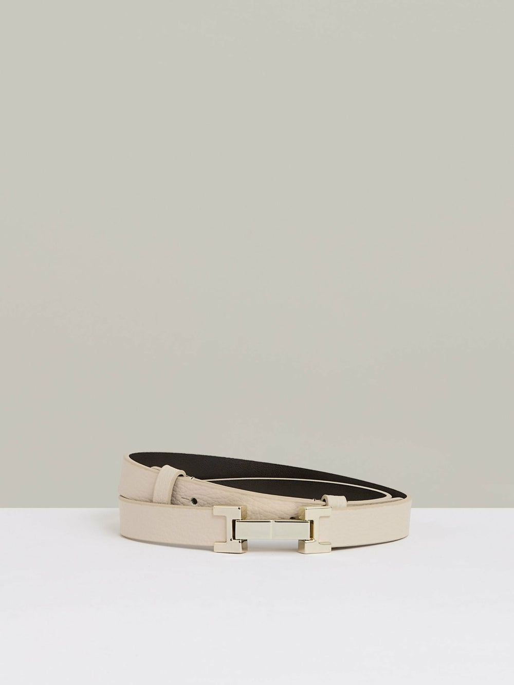 Leather Square Hinge Belt Stone | Womens