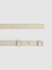 Leather Square Hinge Belt Stone | Womens