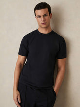 Interlock Jersey Crew Neck T-Shirt Navy Blue | Mens