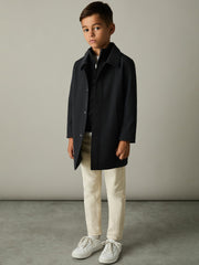 9-13 yrs Gabardine Coat with Removable Gilet Navy | Children