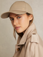 Logo-Embroidered Baseball Cap Taupe | Womens