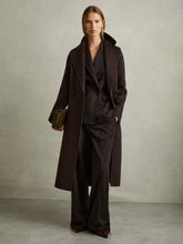 Petite Wool Blend Double Breasted Blindseam Coat Chocolate | Womens