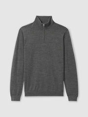 Merino Wool Half-Zip Jumper | Mens