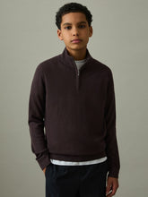 3-9 yrs Two Pack Of Merino Wool Zip-Neck Jumpers Navy/Dark Bordeaux | Children