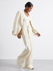 Atelier Knitted Silk-Blend Top Off White | Womens