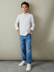 9-13 yrs Button Down Oxford Shirt White | Children