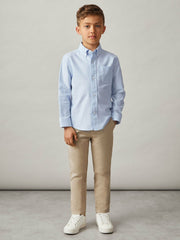 9-13 yrs Button Down Oxford Shirt Soft Blue | Children
