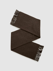 Wool-Cashmere Scarf Chocolate | Womens