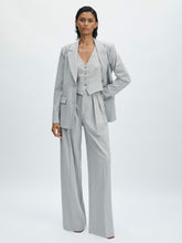 Good American Sharkskin Suit Waistcoat Heather Grey | Womens
