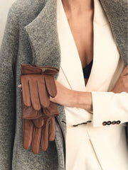 Leather Gloves Tan | Womens