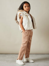 4-9 yrs Reversible Quilted Borg Gilet Brown | Children