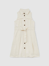 13-14 yrs Tie-Waist Collared Dress Ivory | Children